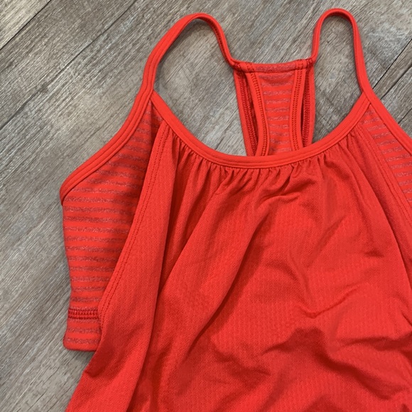Lululemon No Limits Tank Red Stripe Size 4 - Picture 6 of 11
